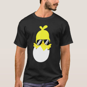 Chick With Sunglasses Farm Animal Chicken Cool Hen T-Shirt