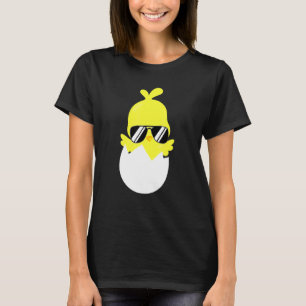 Chick With Sunglasses Farm Animal Chicken Cool Hen T-Shirt
