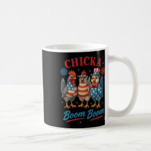 Chicka Boom Boom Chicken Crew Patriot 4th Of July Coffee Mug