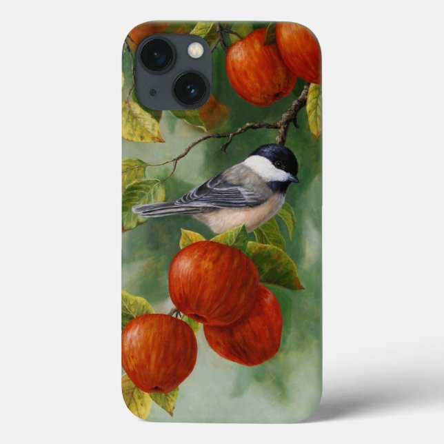 Chickadee and Apples Case-Mate iPhone Case (Back)