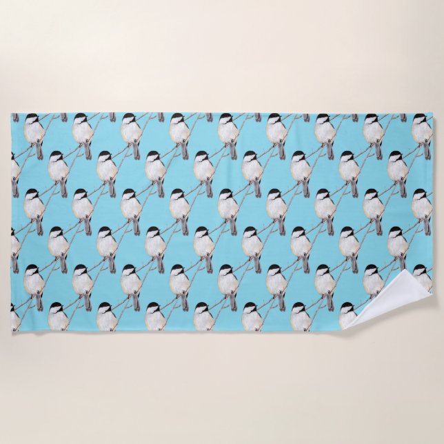 Chickadee Beach Towel (Front)