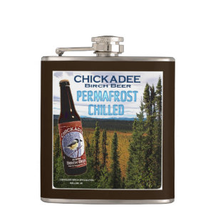 Chickadee Birch Beer Hip Flask