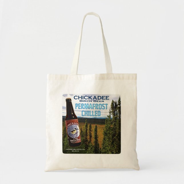 Chickadee Birch Beer Tote Bag (Front)