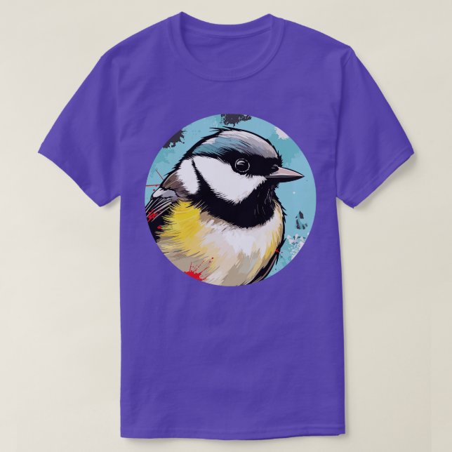 Chickadee bird 8 T-Shirt (Design Front)