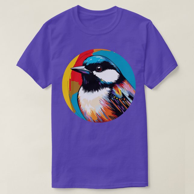 Chickadee bird 9 T-Shirt (Design Front)