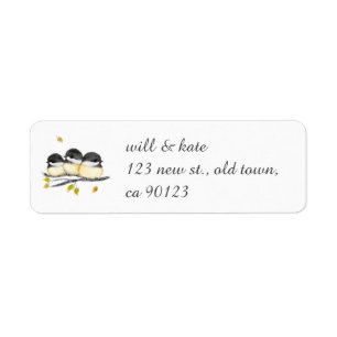 Chickadee Bird Address Labels
