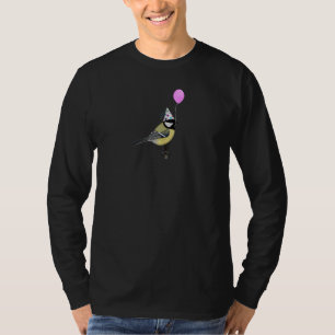 Chickadee Bird Party Birdwatcher Animal Biologist T-Shirt