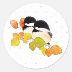 Chickadee Bird Stickers