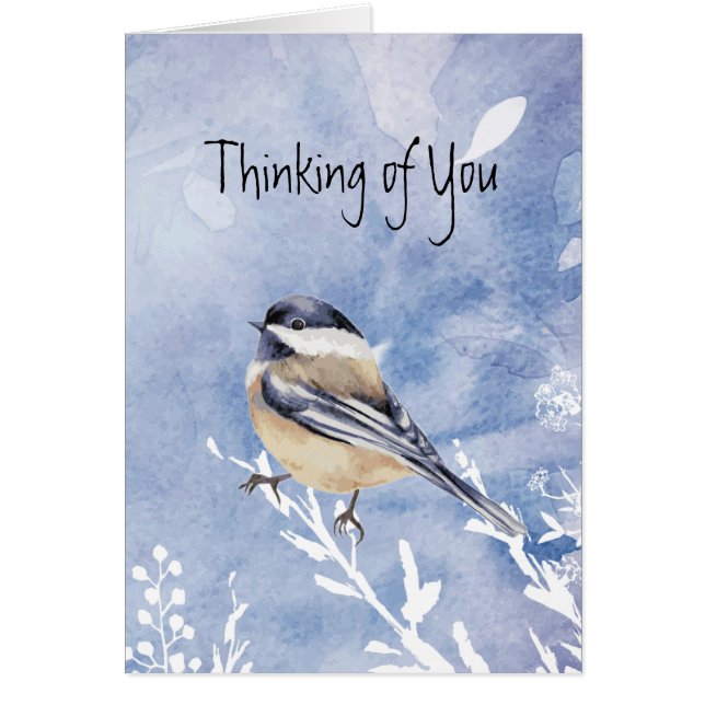  Chickadee Bird Winter First Christmas Alone Psalm (Front)