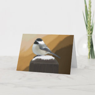 Chickadee Birthday Card