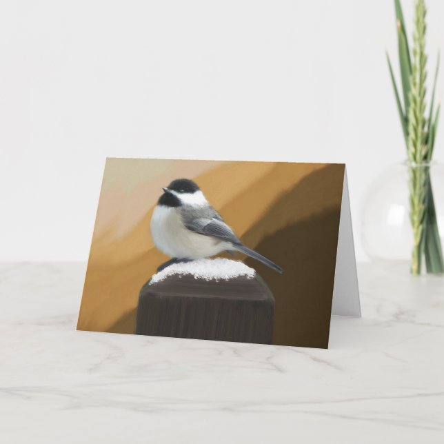 Chickadee Birthday Card (Front)