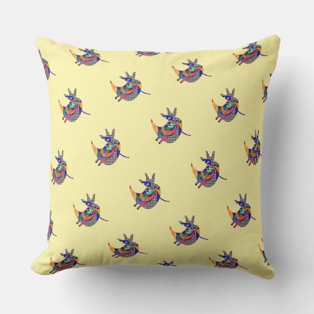 Chickadee Chickadee Kids Pale Yellow  Cushion (Front)
