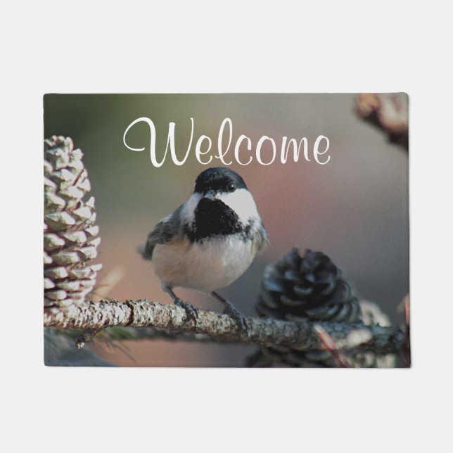 Chickadee Doormat (Front)