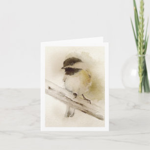 Chickadee Folded Greeting Card