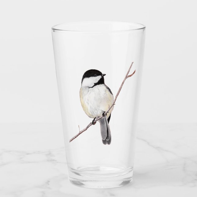 Chickadee Glass (Front)