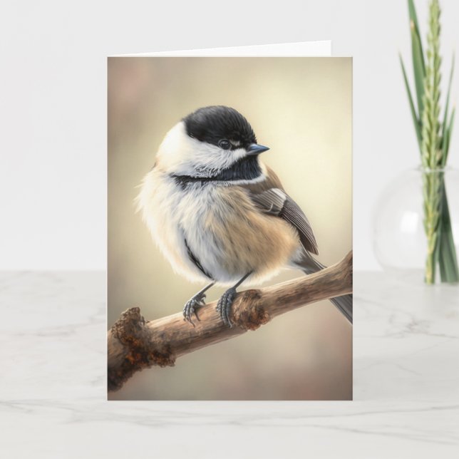 Chickadee Greeting Card (Front)