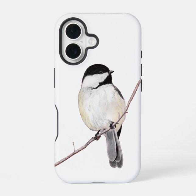 Chickadee iPhone 16 Case (Back)