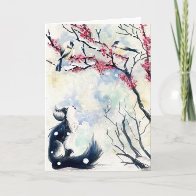 Chickadee kitten card (Front)