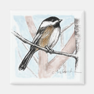 Chickadee Magnet