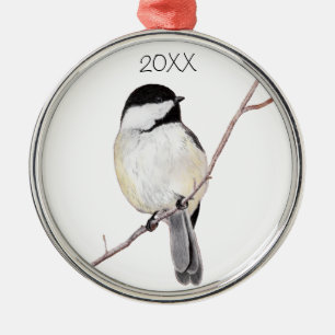 Chickadee Metal Ornament
