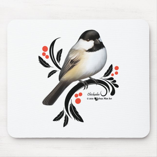 Chickadee Mouse Pad (Front)