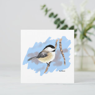 Chickadee on Branch Card