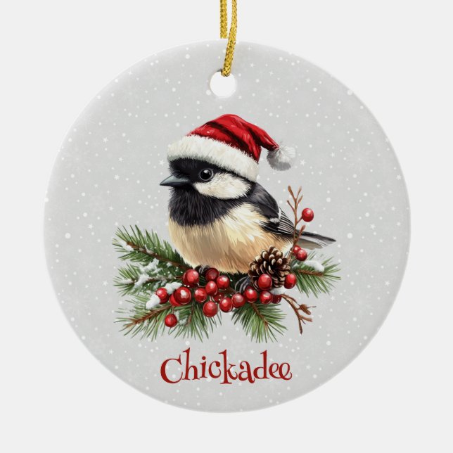 Chickadee Ornament (Front)