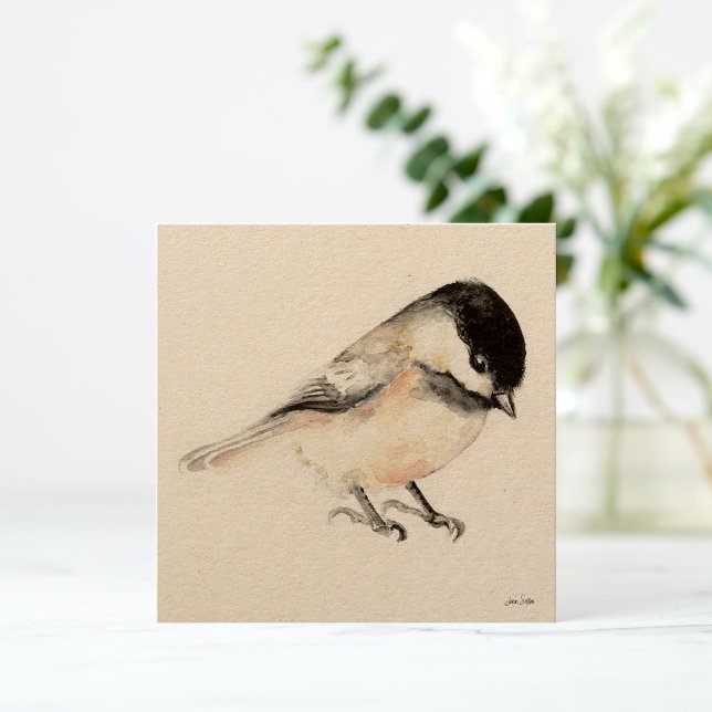 Chickadee Painting Watercolor Card (Chickadee Painting Watercolor Card from Jenn's Emporium. )