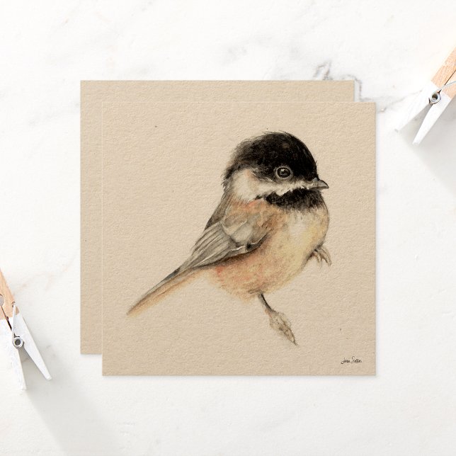 Chickadee Painting Watercolor Card (Chickadee Painting Watercolor Card from Jenn's Emporium. )