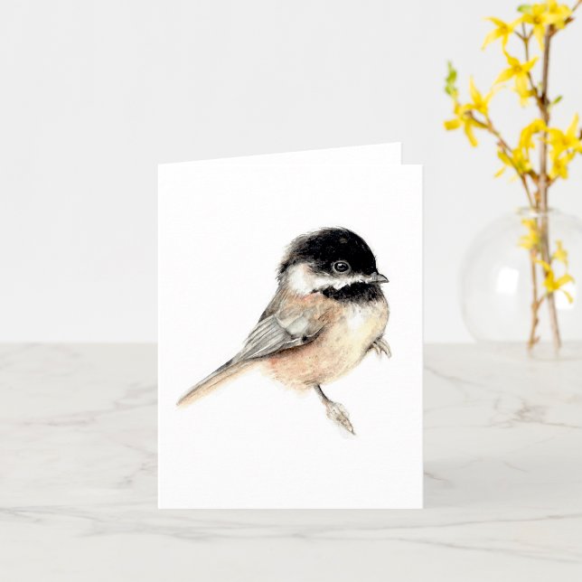 Chickadee Painting Watercolor  Card (Chickadee Painting Watercolor Card from Jenn's Emporium. )