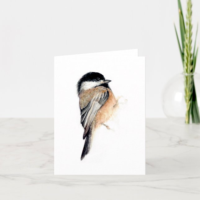 Chickadee Painting Watercolor  Card (Chickadee Painting Watercolor Card from Jenn's Emporium. )