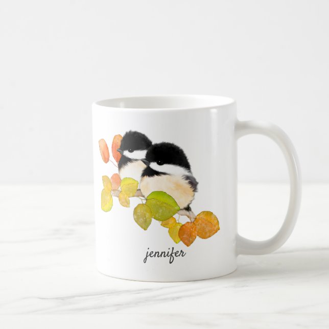 Chickadee Personalised Mug (Right)