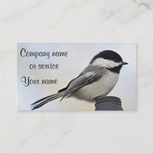 Chickadee photo business card