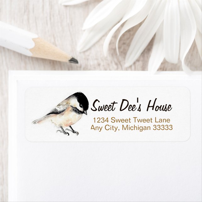 Chickadee Return Address  Label (Chickadee Return Address Label from Jenn's Emporium. )