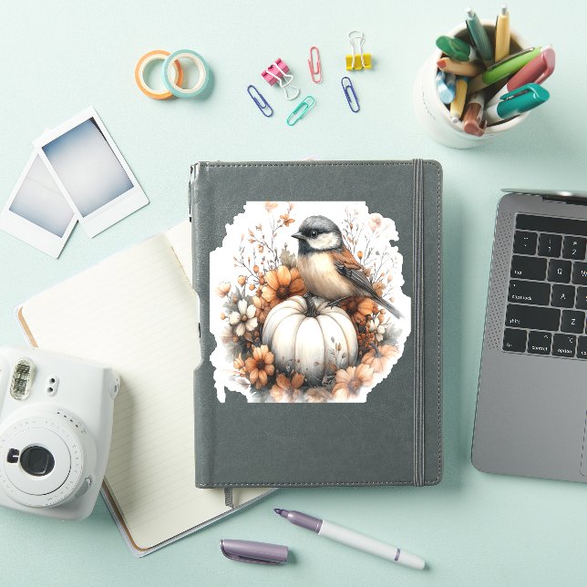 Chickadee Shirt Country Pumpkin (iPad Cover)