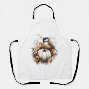 Chickadee Shirt Country Pumpkin Apron