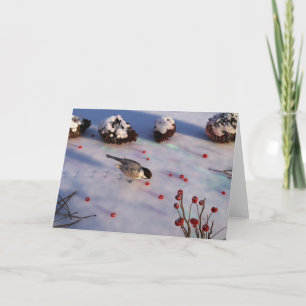 Chickadee Winter Card