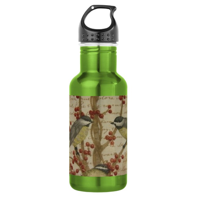 Chickadees 532 Ml Water Bottle (Front)