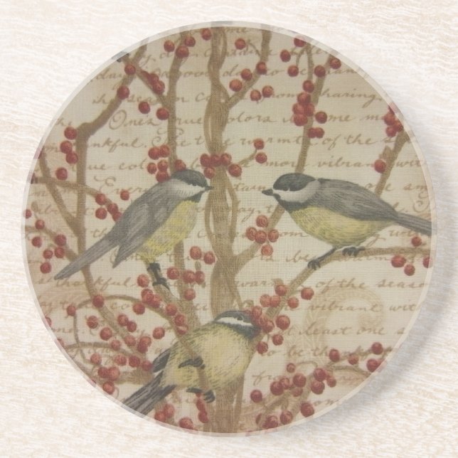 Chickadees Coaster (Front)