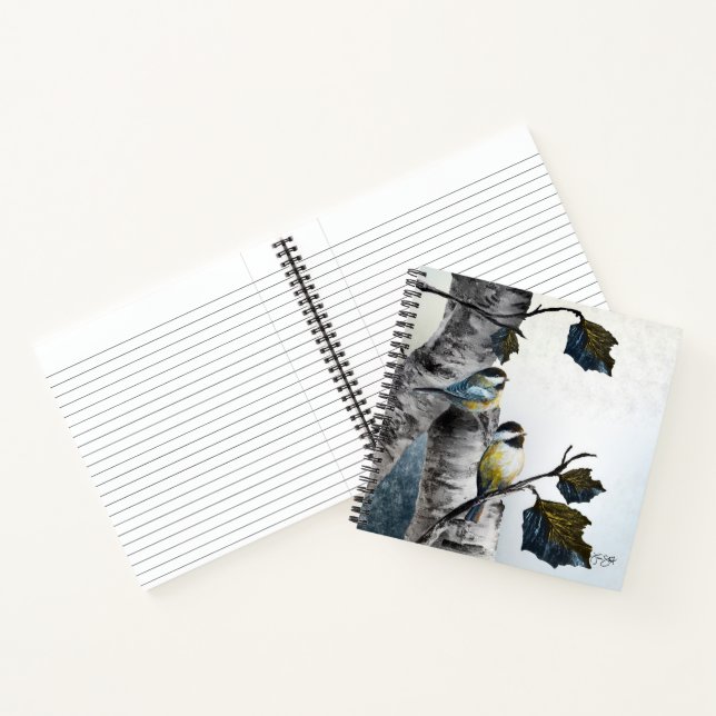 "Chickadees" [design 2] Multi sizes Notebook (Inside)