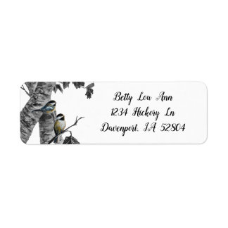 "Chickadees" [design 2] Return Address Label