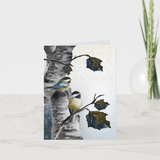 "Chickadees" [Design 2] Small  Card (Front)
