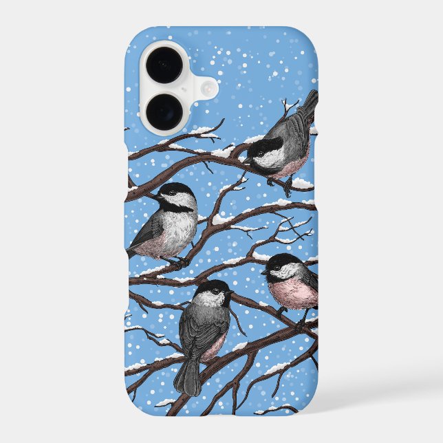 Chickadees in winter (Back)