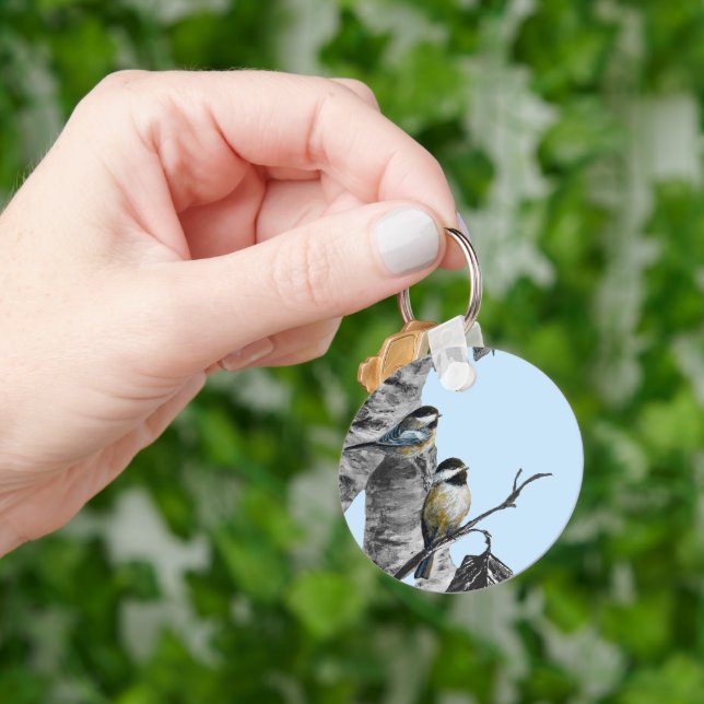 Chickadees Key Ring (Hand)