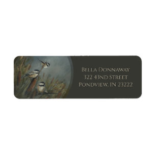Chickadees Pond Return Address Label