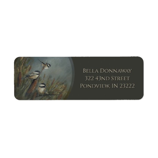 Chickadees Pond Return Address Label (Front)