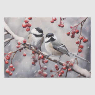 Chickadees Tissue Paper