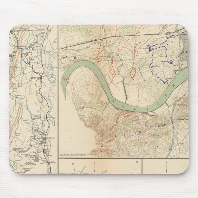 Chickamauga campaign, Knoxville Mouse Pad (Front)