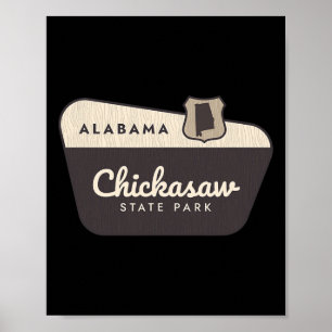 Chickasaw State Park Alama Al Welcome Sign Vacatio