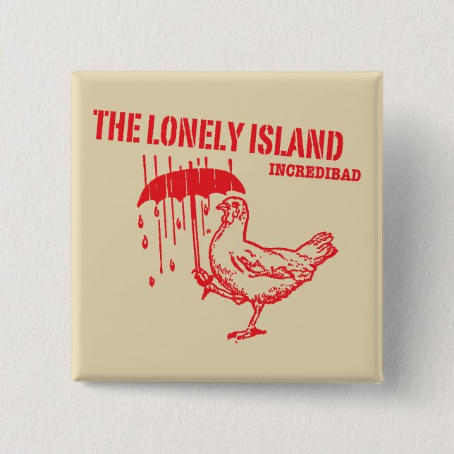 Chicken 15 Cm Square Badge (Front)